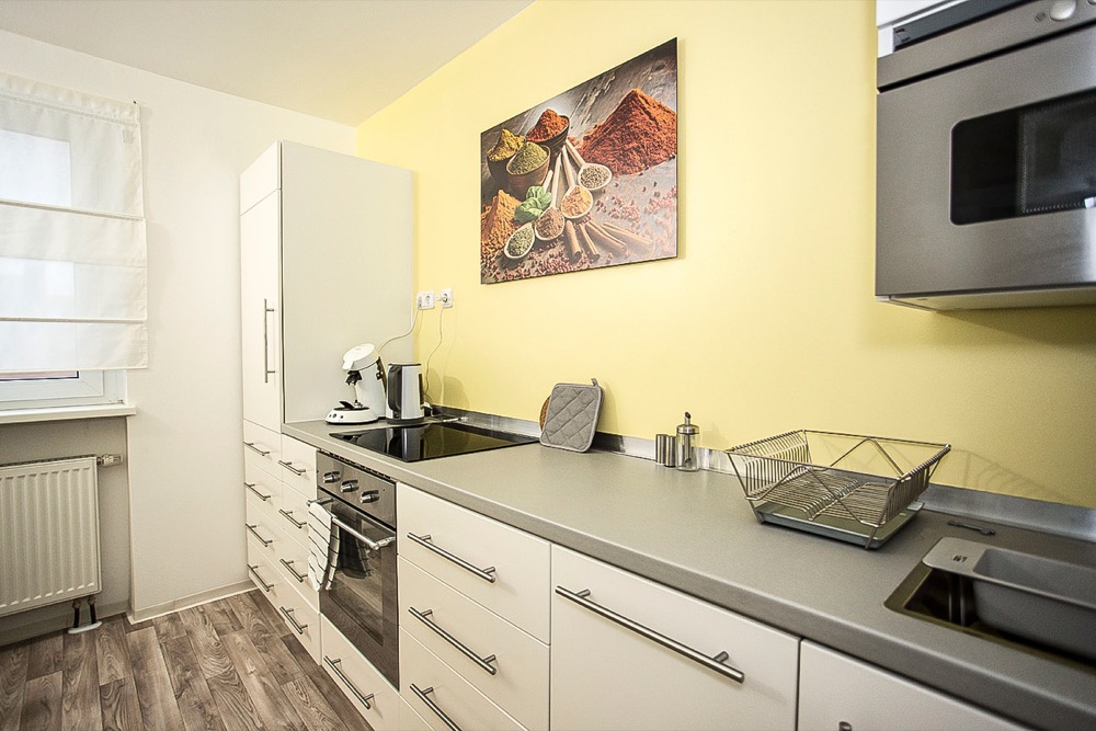 Ausgestattete Apartmentküche in einem Serviced Apartment